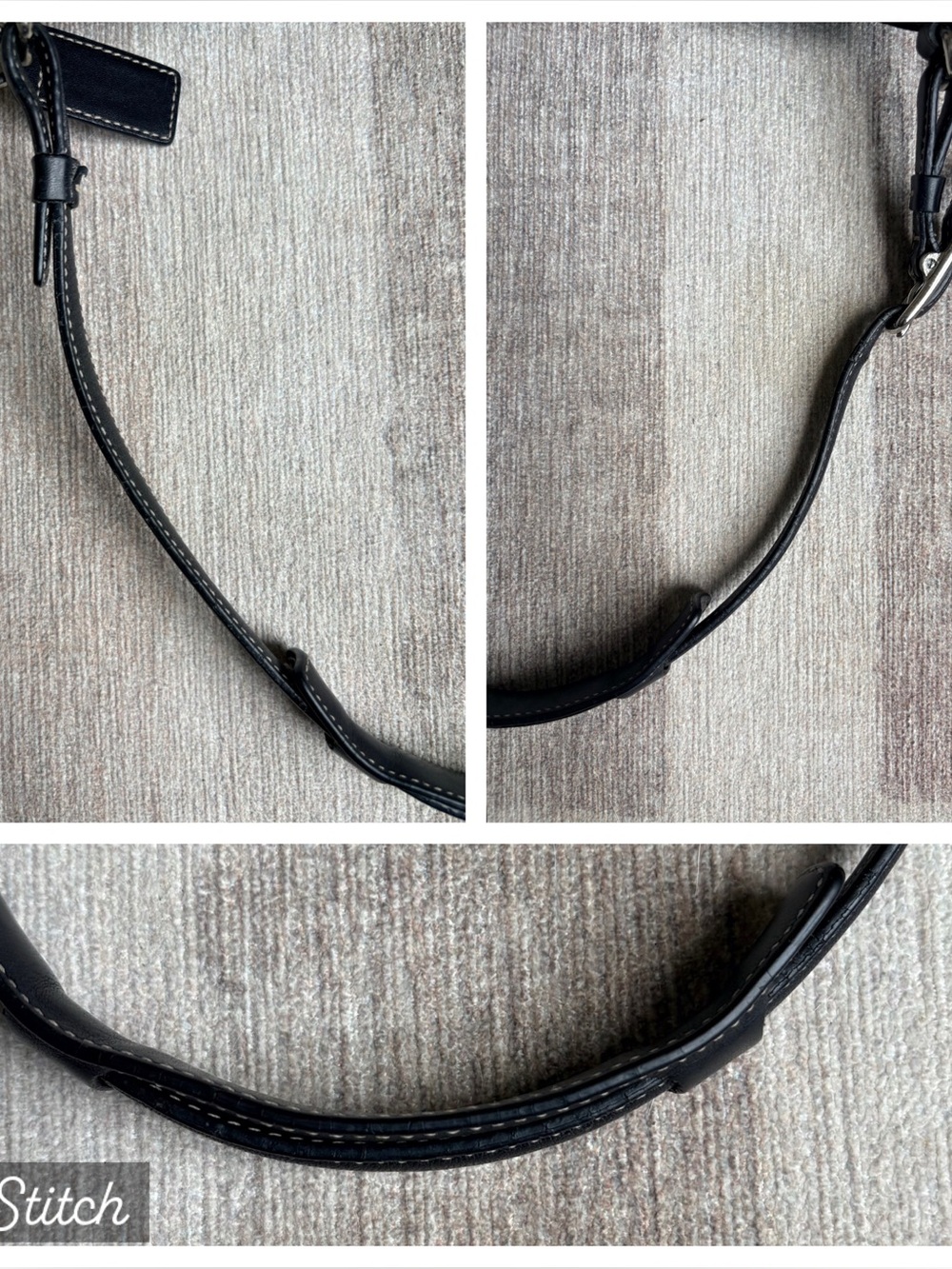 COACH Y2K Vintage Black Leather Hamilton Clip Hobo Shoulder Bag Handbag 7778 - Picture 11 of 12